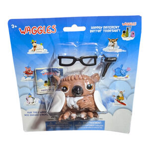 Waggles Owl Toy Figure Set, also known as Waggles Whiskersoff The Wise Owl